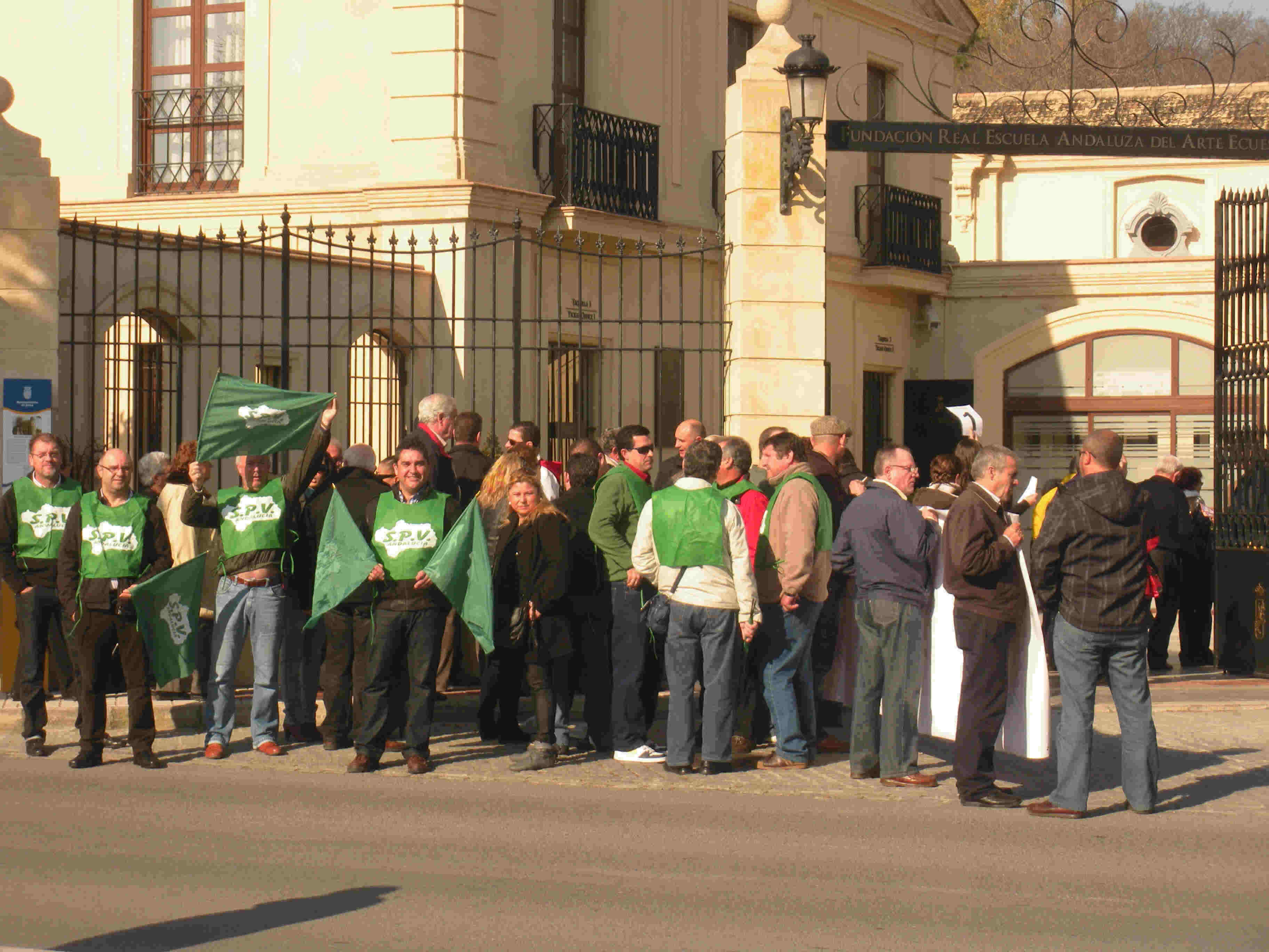 VIGILANTES SPV MANIFESTANTES